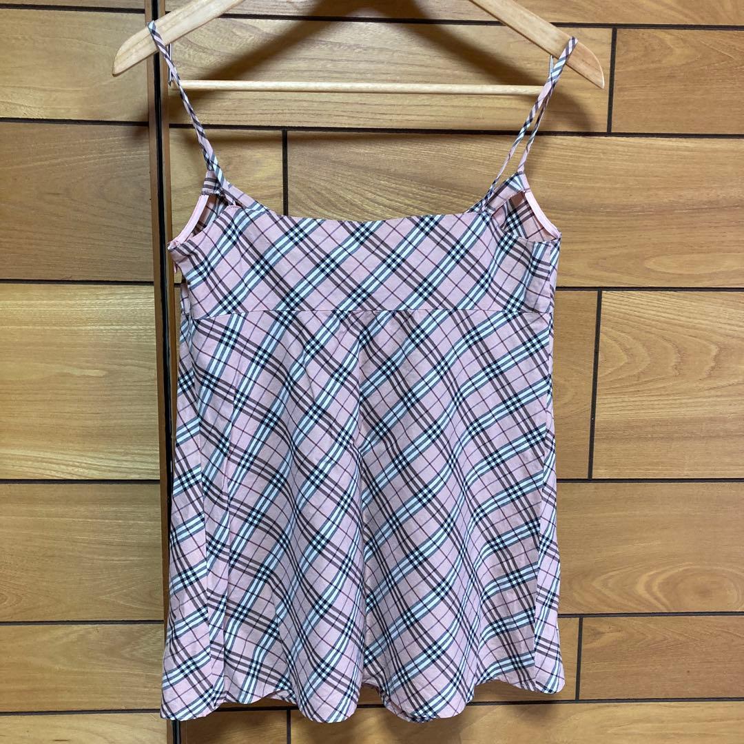 BURBERRY BLUE LABEL ノバチェック　ピンクキャミソール
