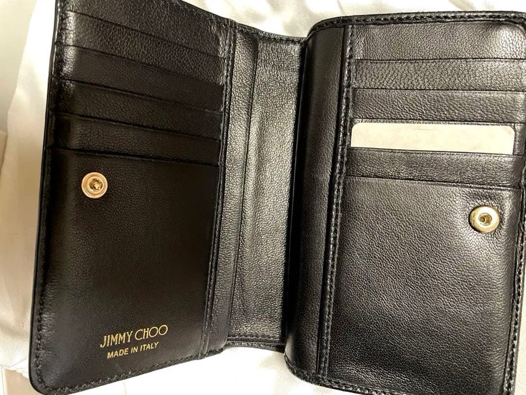 JIMMY CHOO 二つ折　財布　折財布　専用袋付