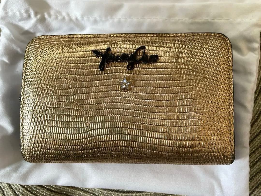 JIMMY CHOO 二つ折　財布　折財布　専用袋付