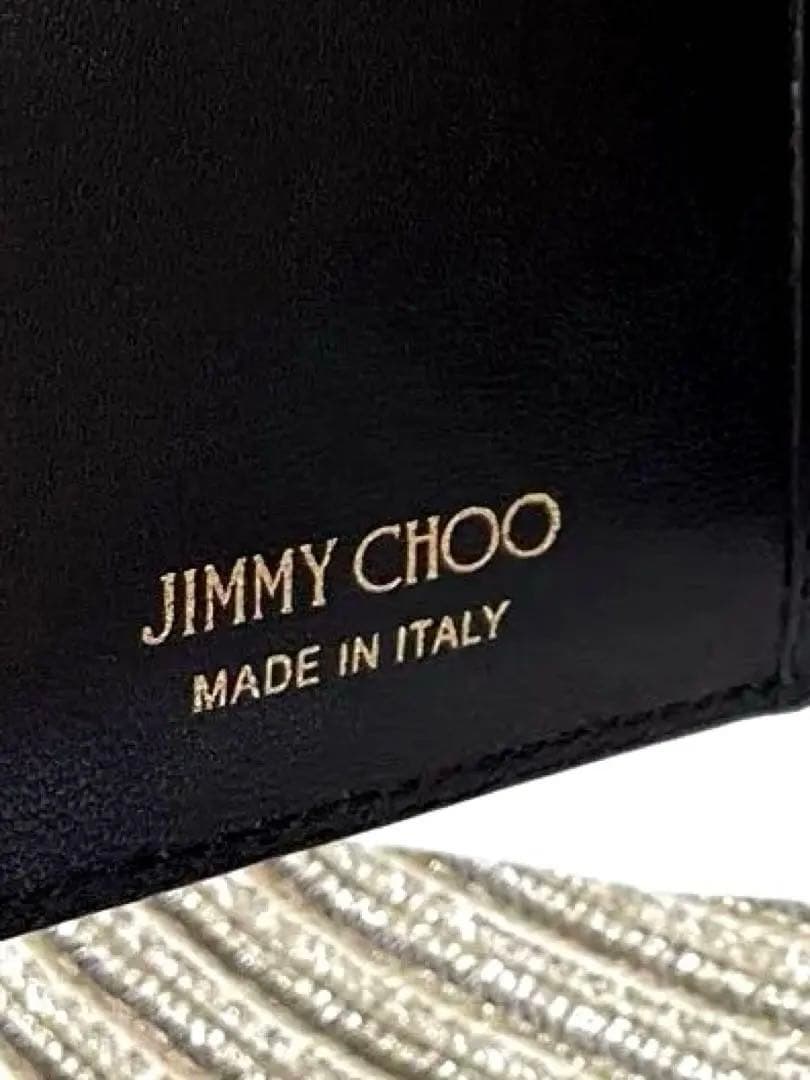 JIMMY CHOO 二つ折　財布　折財布　専用袋付