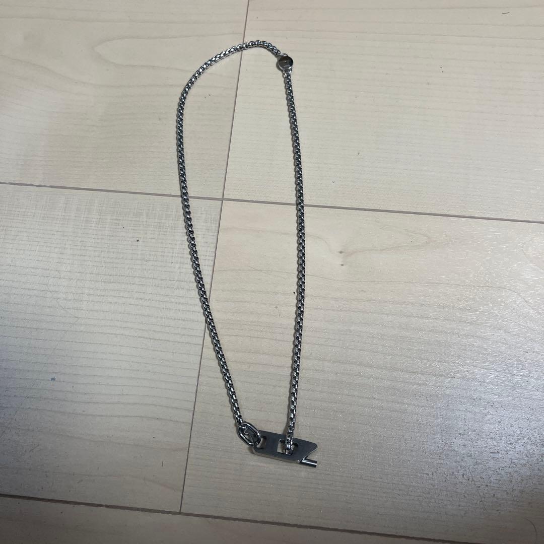 シルバー ステンレススチール チェーンネックレス 約50cm