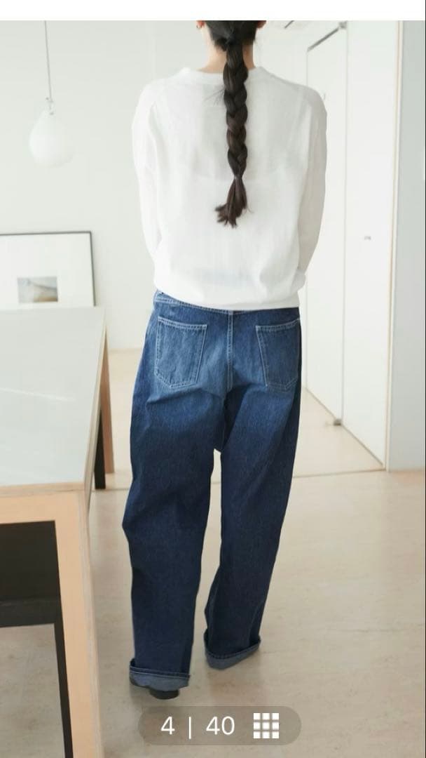 【momo】北欧暮らしの道具展　ストレートデニム　【L】