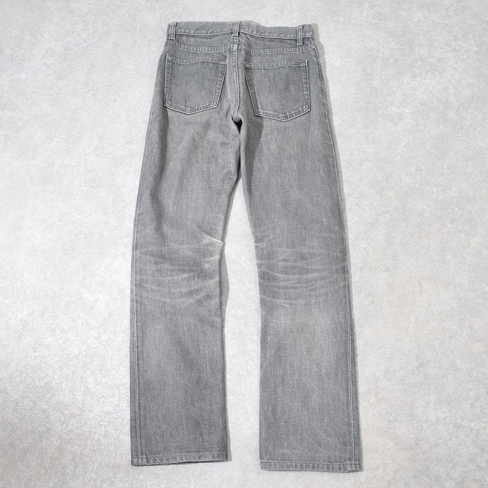 本人期 90s HELMUT LANG デニムパンツ グレー 25 イタリア製