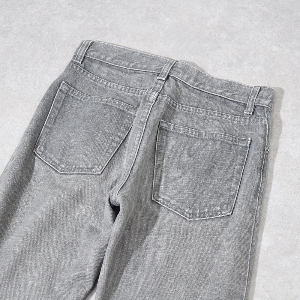 本人期 90s HELMUT LANG デニムパンツ グレー 25 イタリア製