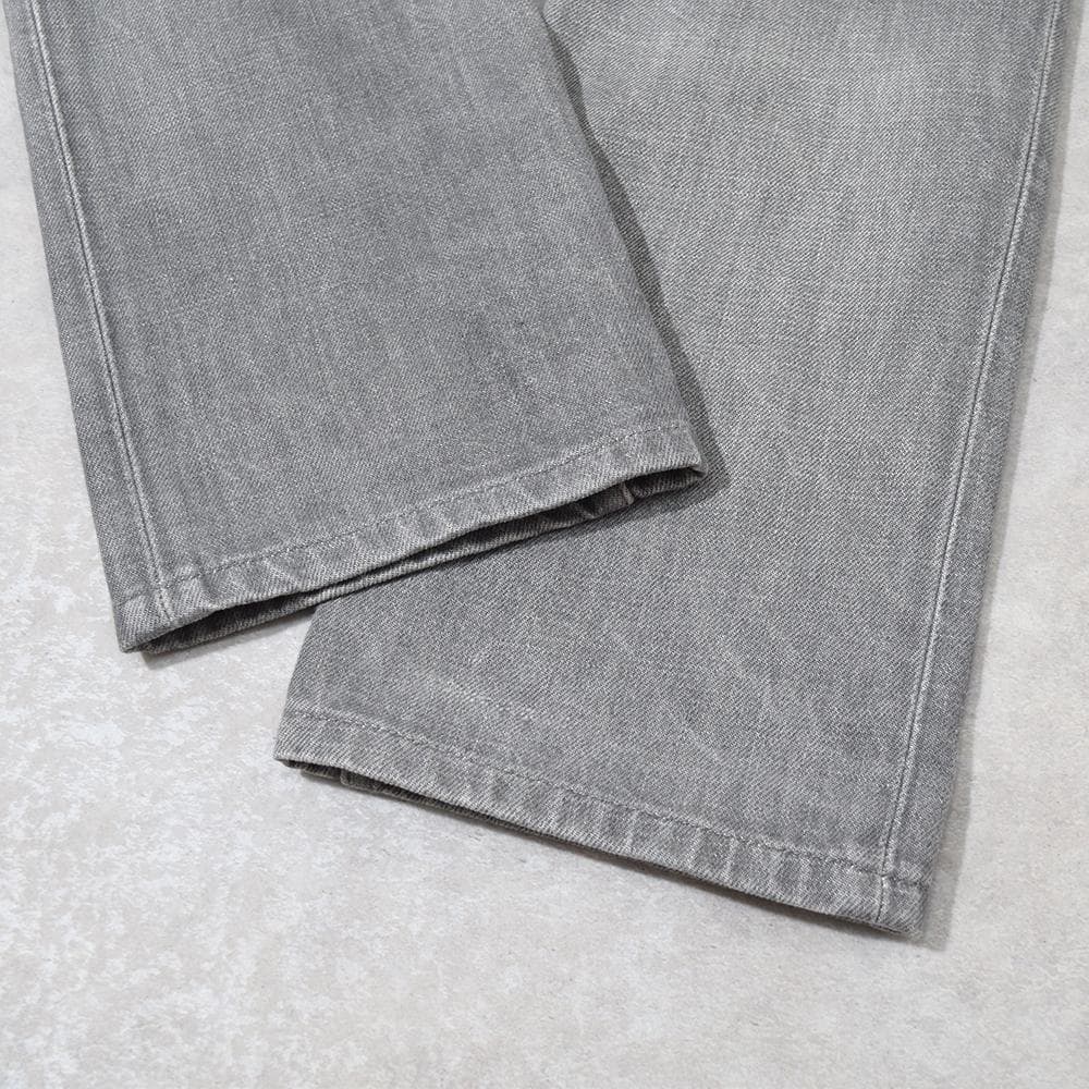 本人期 90s HELMUT LANG デニムパンツ グレー 25 イタリア製