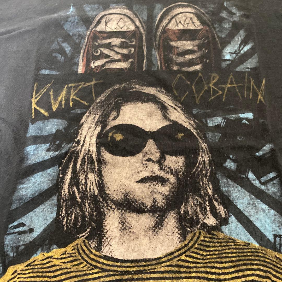  Cobain グラフィック Tシャツ Lサイズ ブラック