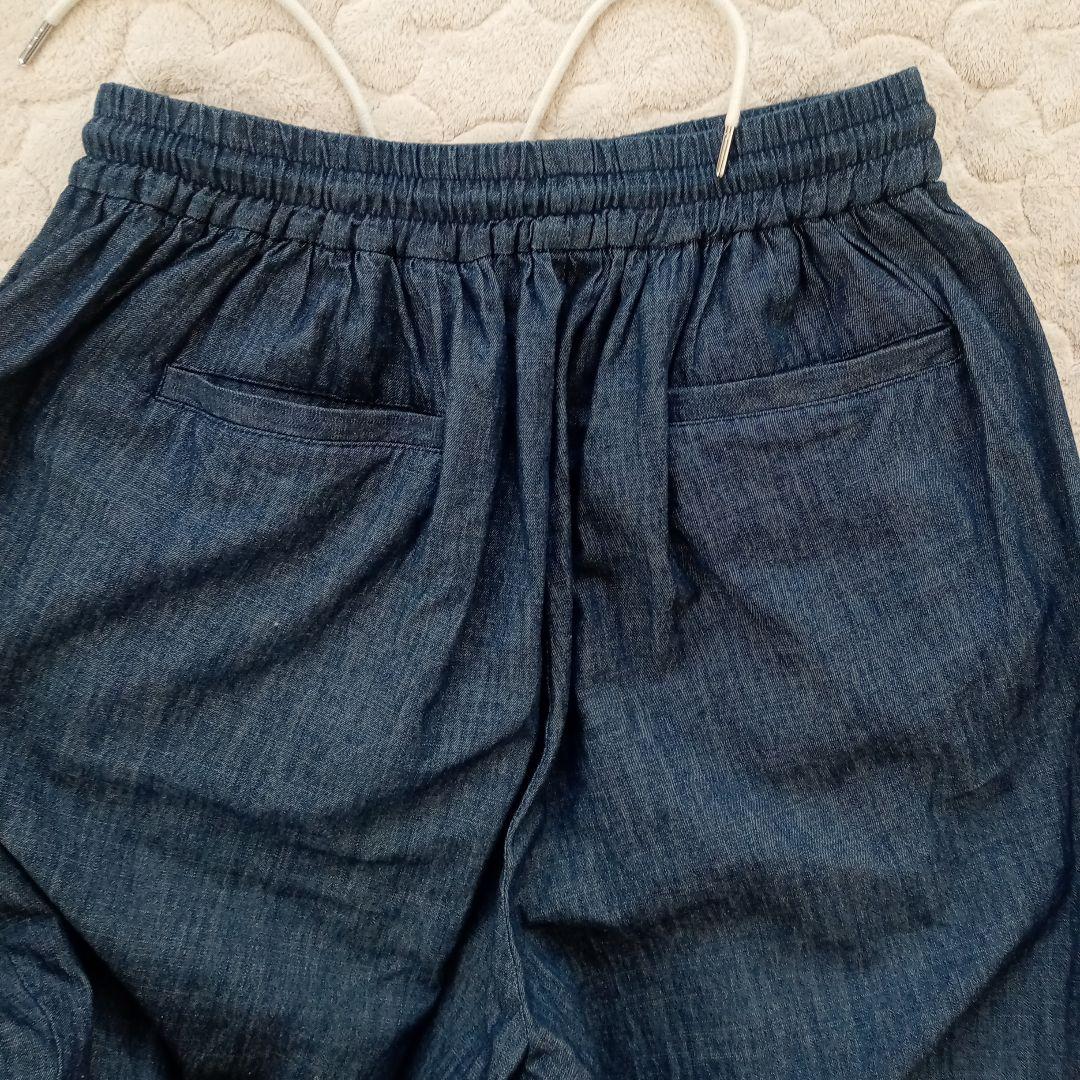 Jih Nunc　ジーヌンク　リネン混デニムワイドバルーンパンツ