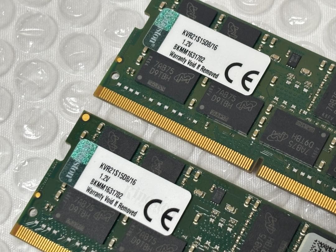 Kingston DDR4-2133 SO-DIMM 16GB×2枚 計32GB
