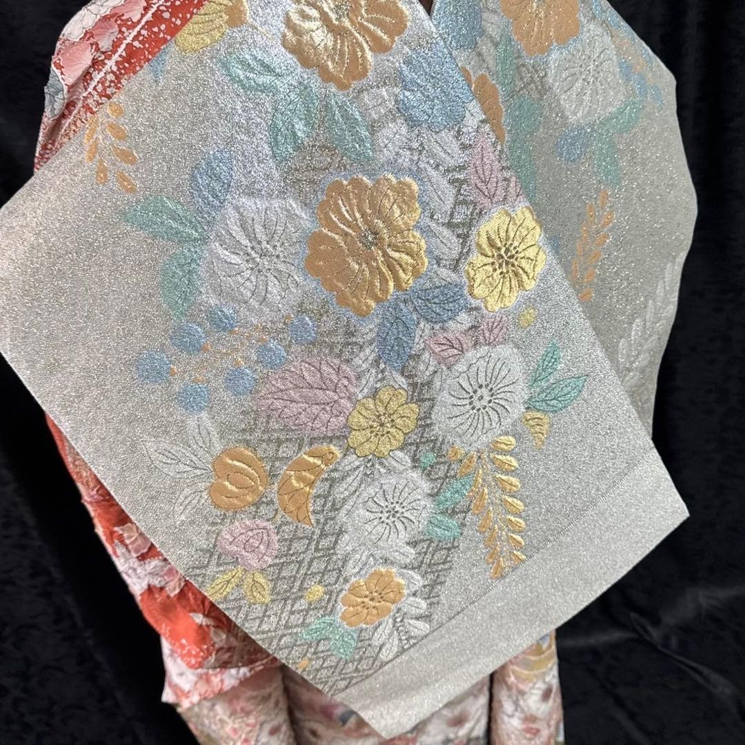 美品　辻ヶ花　辻が花　銀通し　花絞り　ぼかし　逸品　フルセット　振袖　振り袖