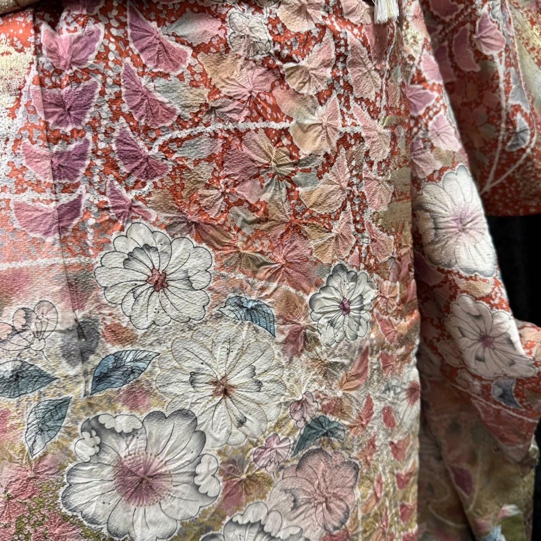 美品　辻ヶ花　辻が花　銀通し　花絞り　ぼかし　逸品　フルセット　振袖　振り袖