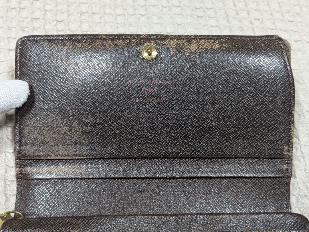 【最終割引早いもの勝ち！】ルイヴィトン ダミエ 折りたたみ財布 正規品