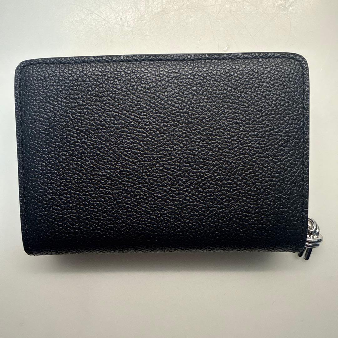 VASIC ラウンドミニミニジップウォレット 黒 二つ折り財布