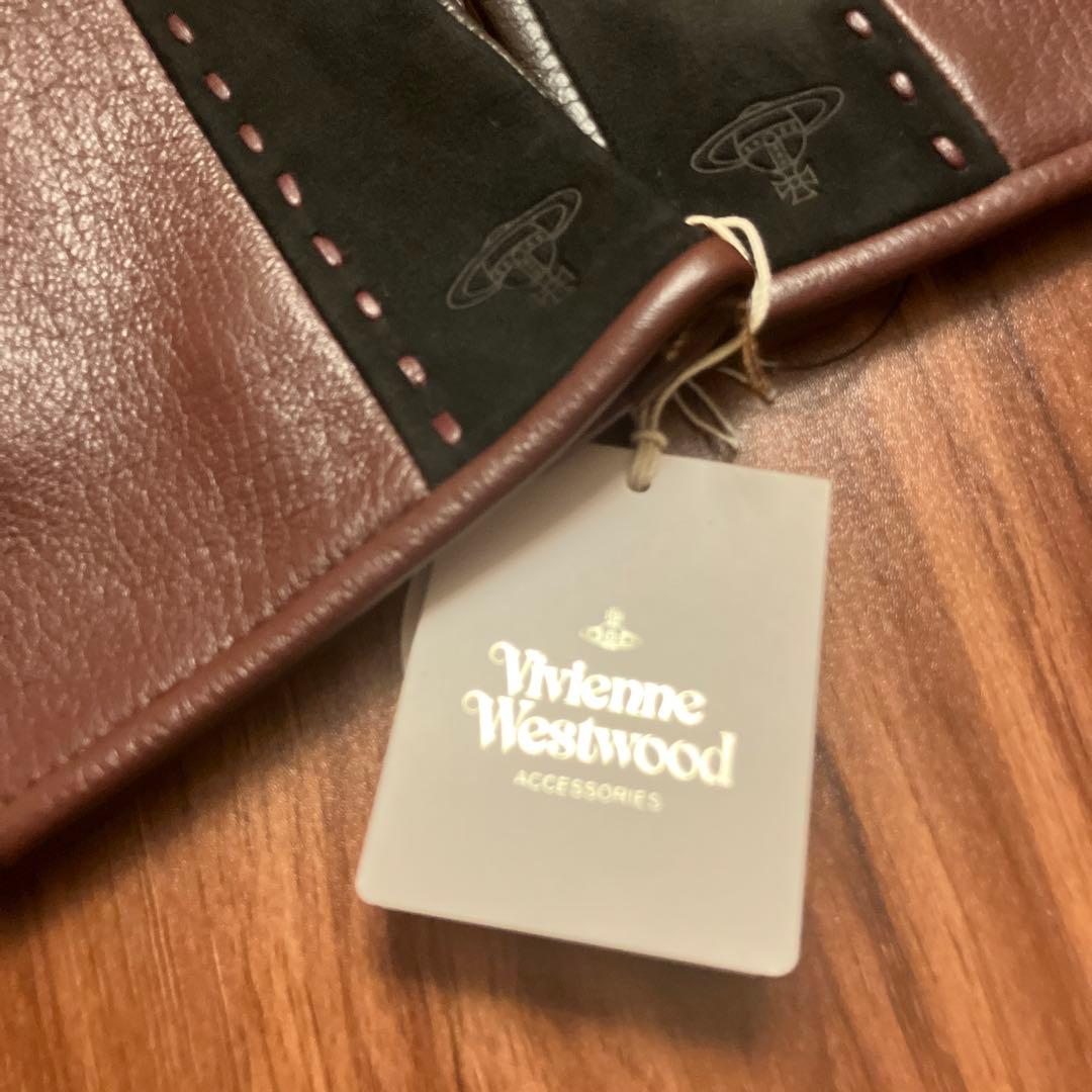 Vivienne Westwood ブラウン手袋　美品　未使用　レザー&スエード