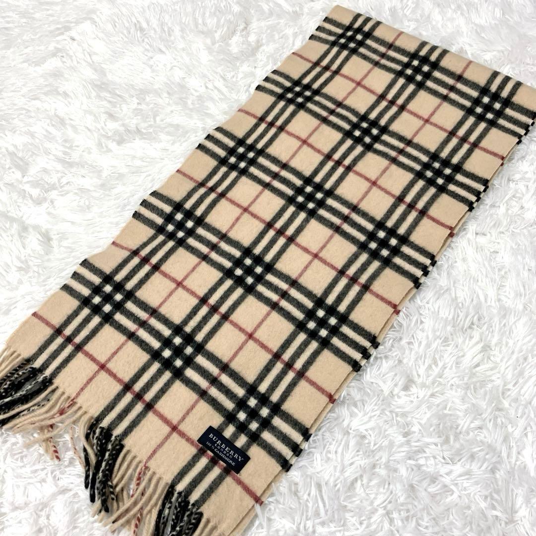BURBERRY LONDON マフラー　カシミヤ　カシミア　ノバチェック