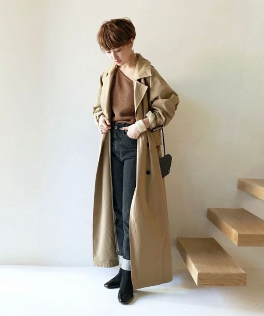 todayful ロングトレンチコート　38