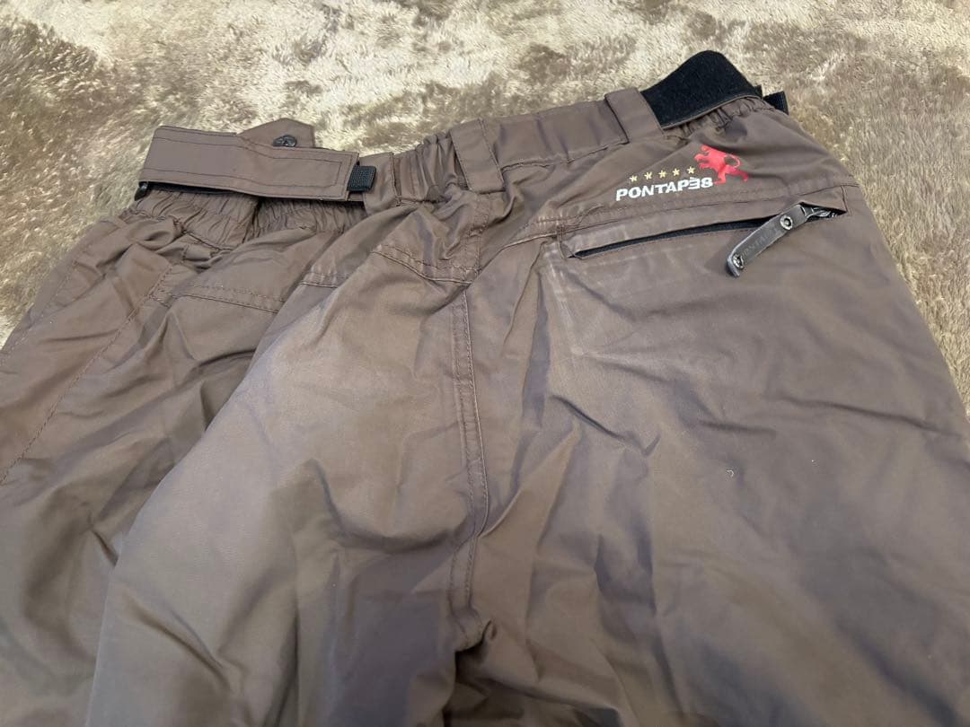 お値下げ【セット販売】ポンタペス スノボウェア 上下セット メンズ ブラウン