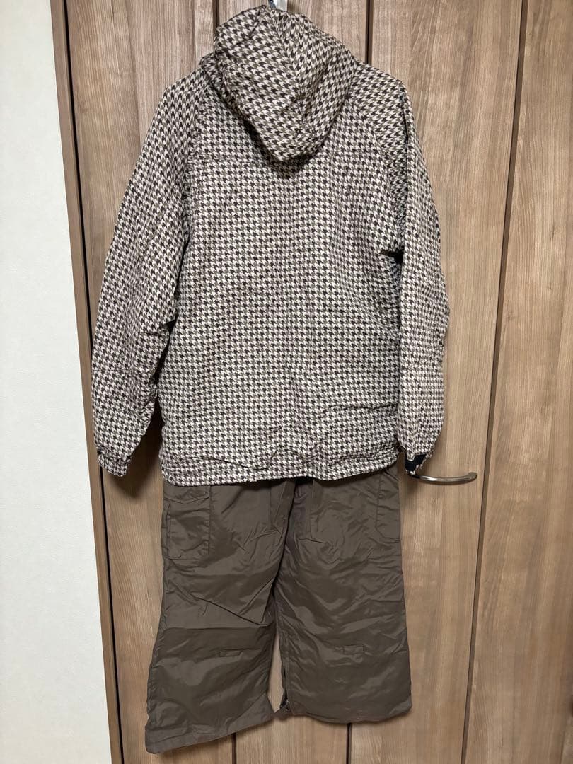 お値下げ【セット販売】ポンタペス スノボウェア 上下セット メンズ ブラウン