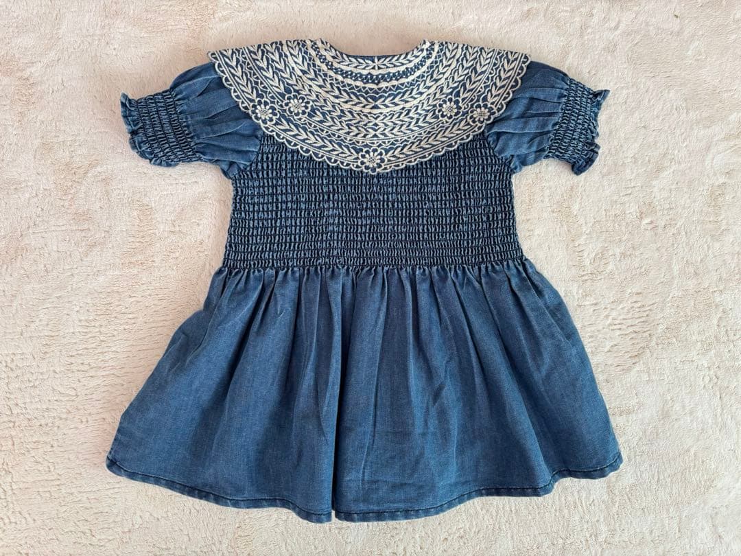 ワンピース Bonjour diary DENIM TUNIQUE handsmock