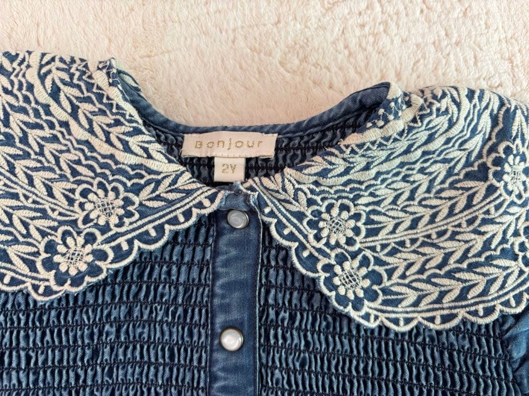ワンピース Bonjour diary DENIM TUNIQUE handsmock