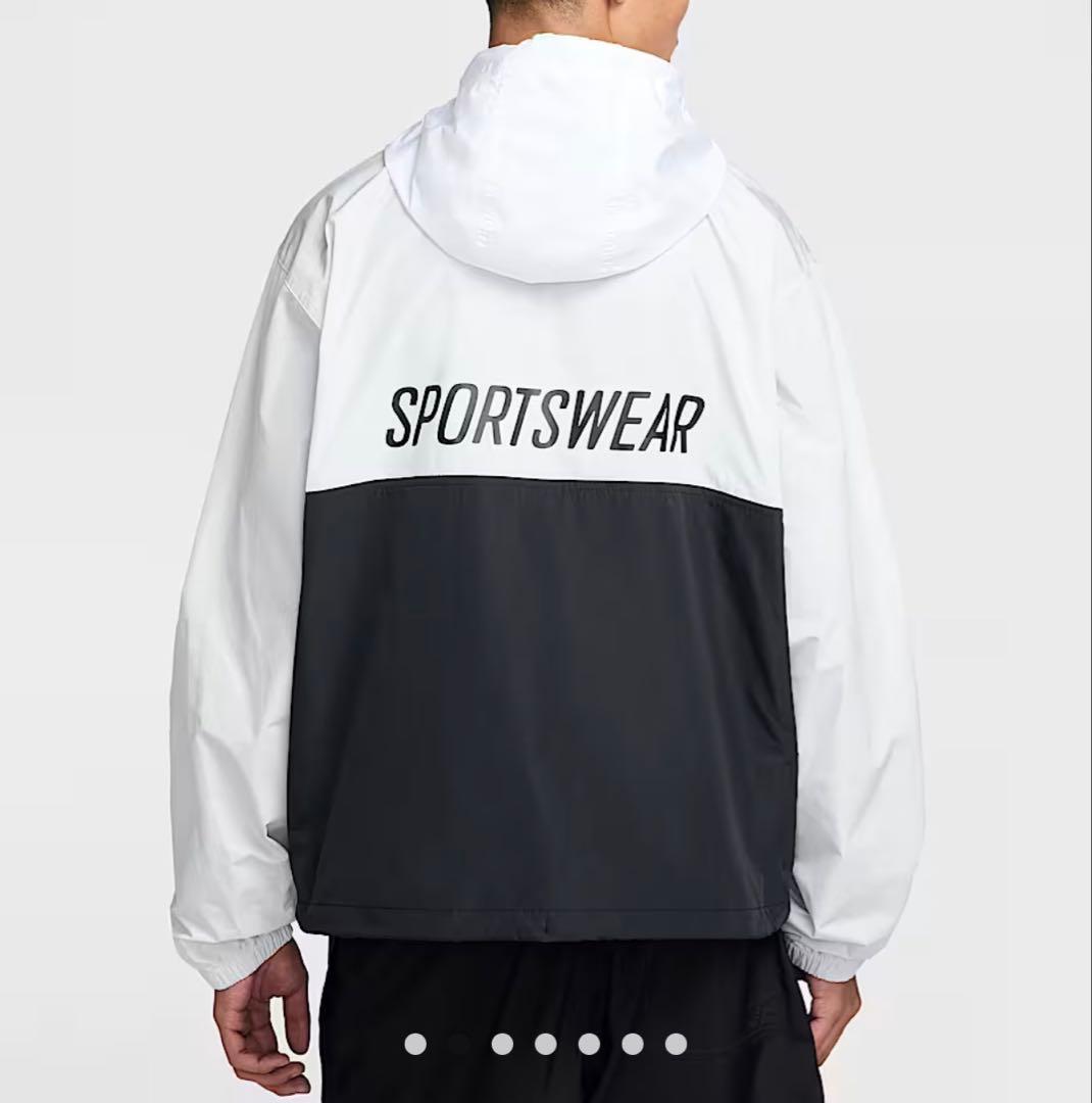 NIKEナイキ　ウィンドブレーカー　スポーツウェア　黒　白　グレー　XL 新品