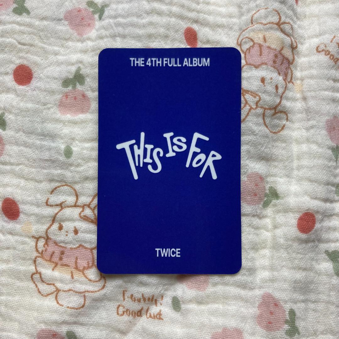 TWICE this is for 7/13 ミナ 人気歌謡 サノク トレカ