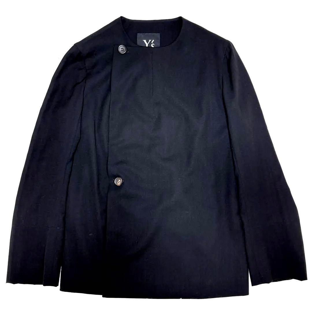 希少 未使用級 Y's YOHJI YAMAMOTO ノーカラー ジャケット