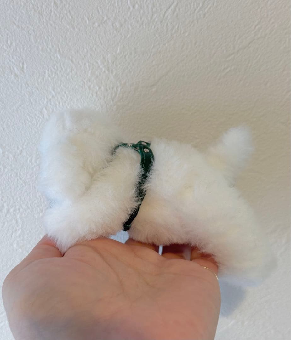 ★ハンドメイド★ いっしょにおでかけ ペキニーズ ぬいぐるみ ホワイト