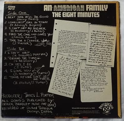 洋楽 EIGHT MINUTES/AN AMERICAN FAMILY (US LP)