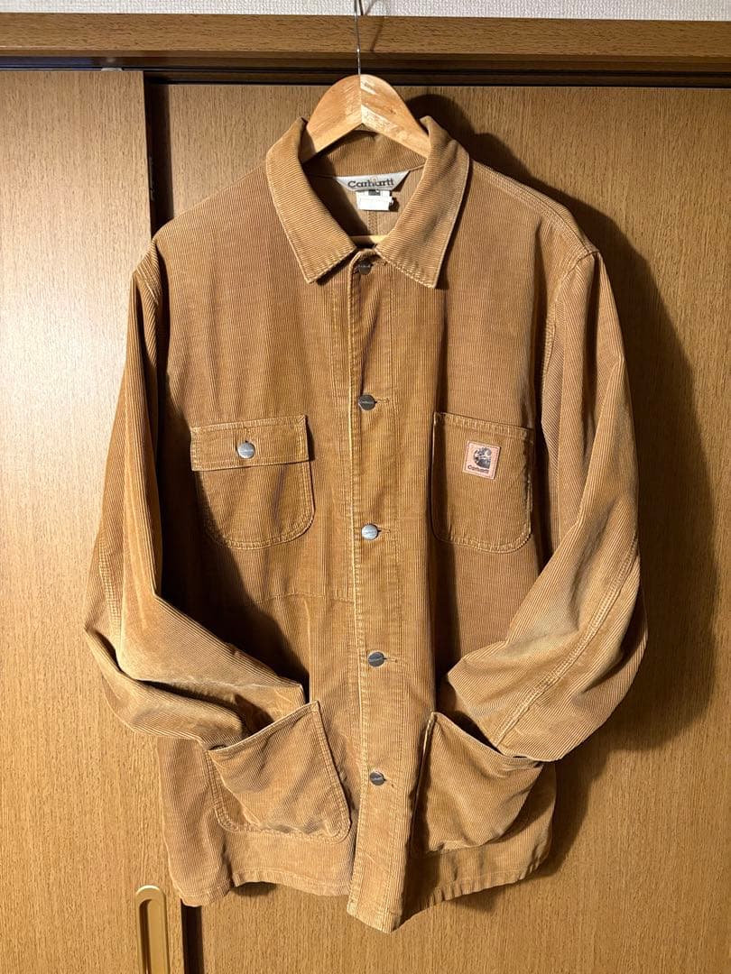 【90s・希少】カーハート コーデュロイ チョアコート 茶 XL カバーオール