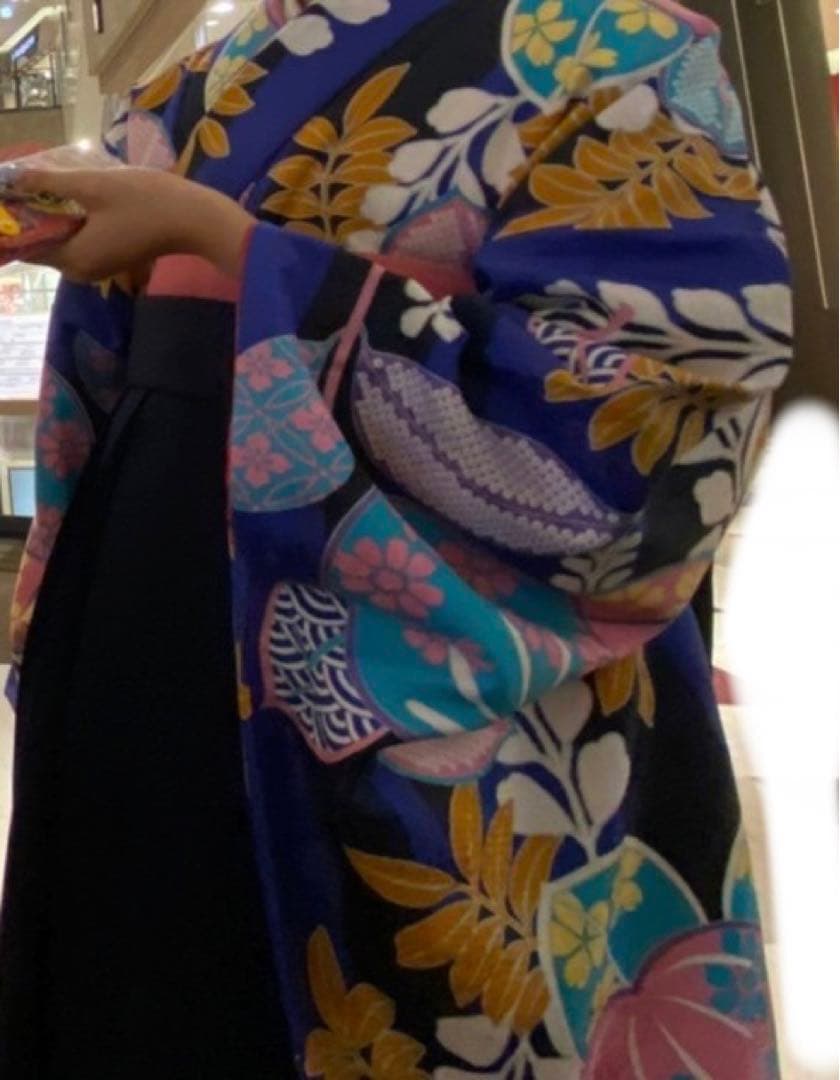 卒業式用袴、レディース、青系、大学生