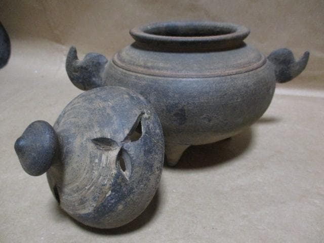 中国　宋　建窯　香炉　発掘　R77-2