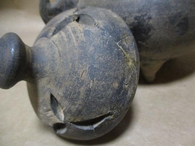 中国　宋　建窯　香炉　発掘　R77-2