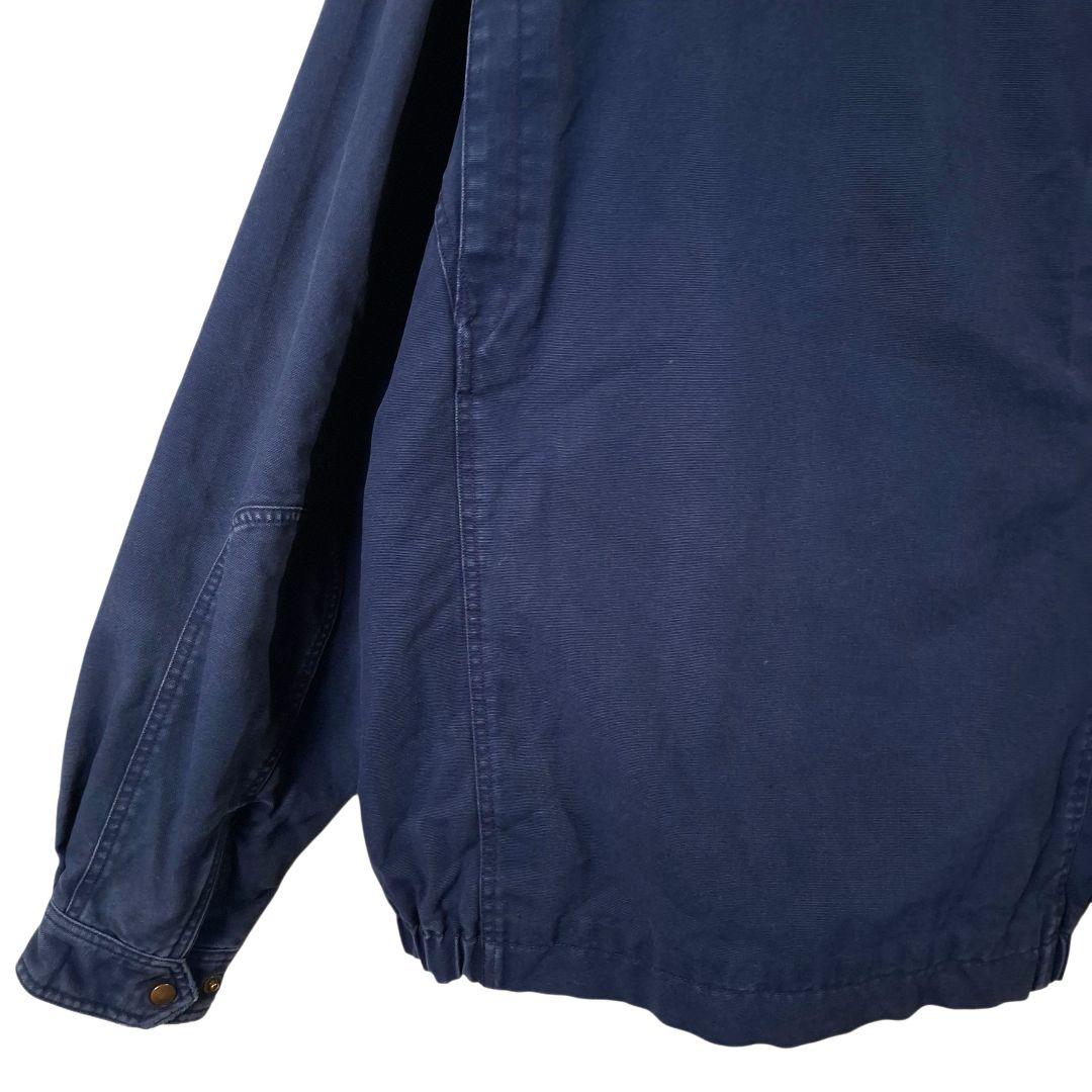 90s LANDS´END ランズエンド 襟レザー ダックジャケット L