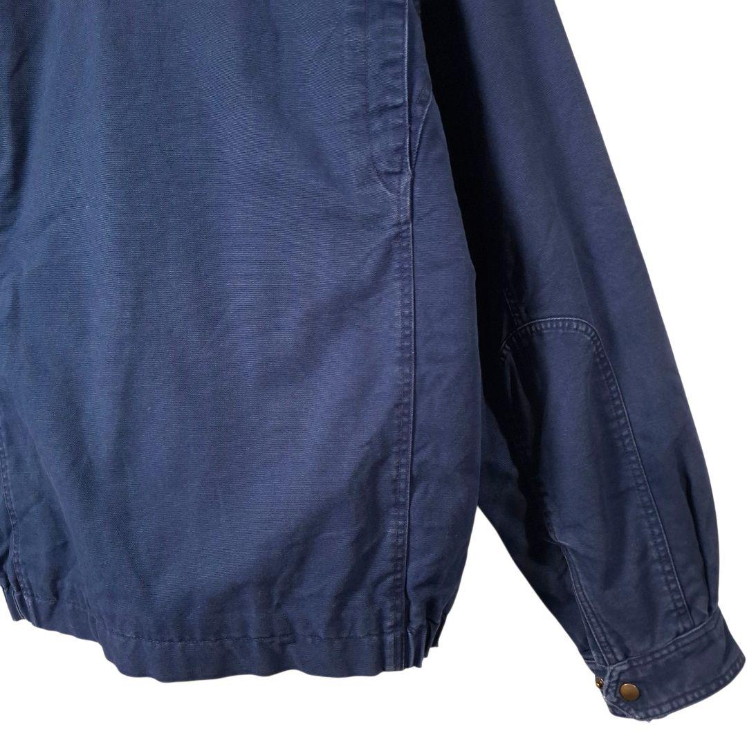 90s LANDS´END ランズエンド 襟レザー ダックジャケット L