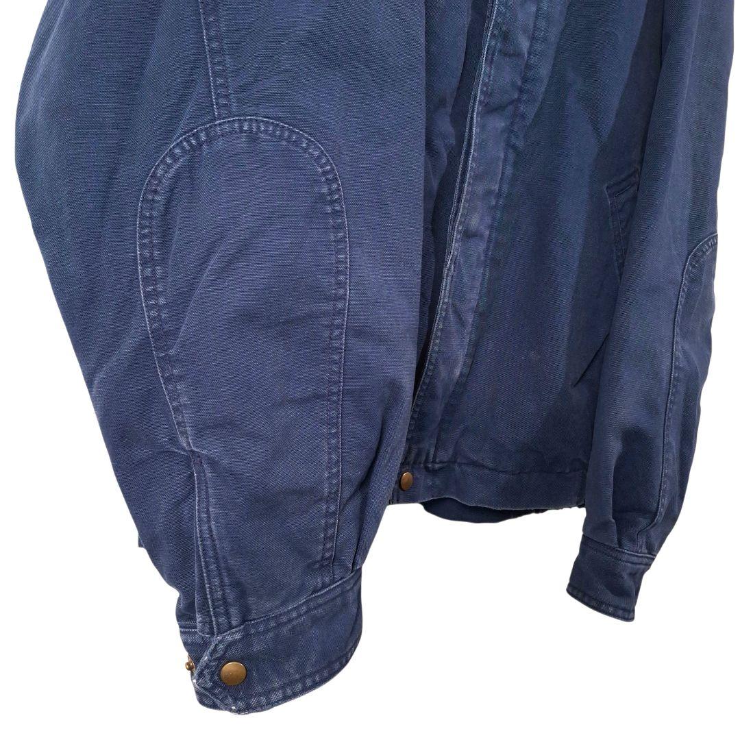 90s LANDS´END ランズエンド 襟レザー ダックジャケット L