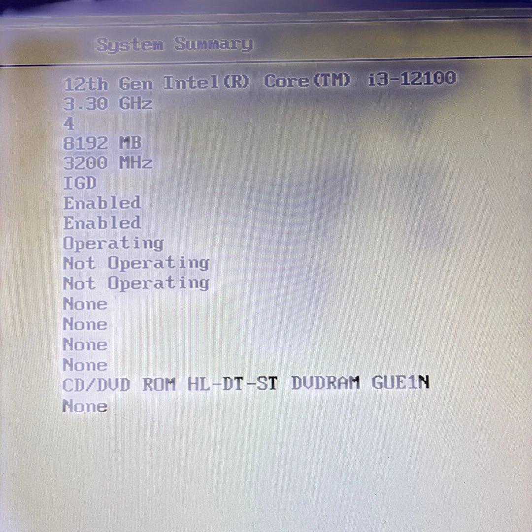 12世代！Core i3！Mate MKL43A-FBIOS確認済ジャンク品