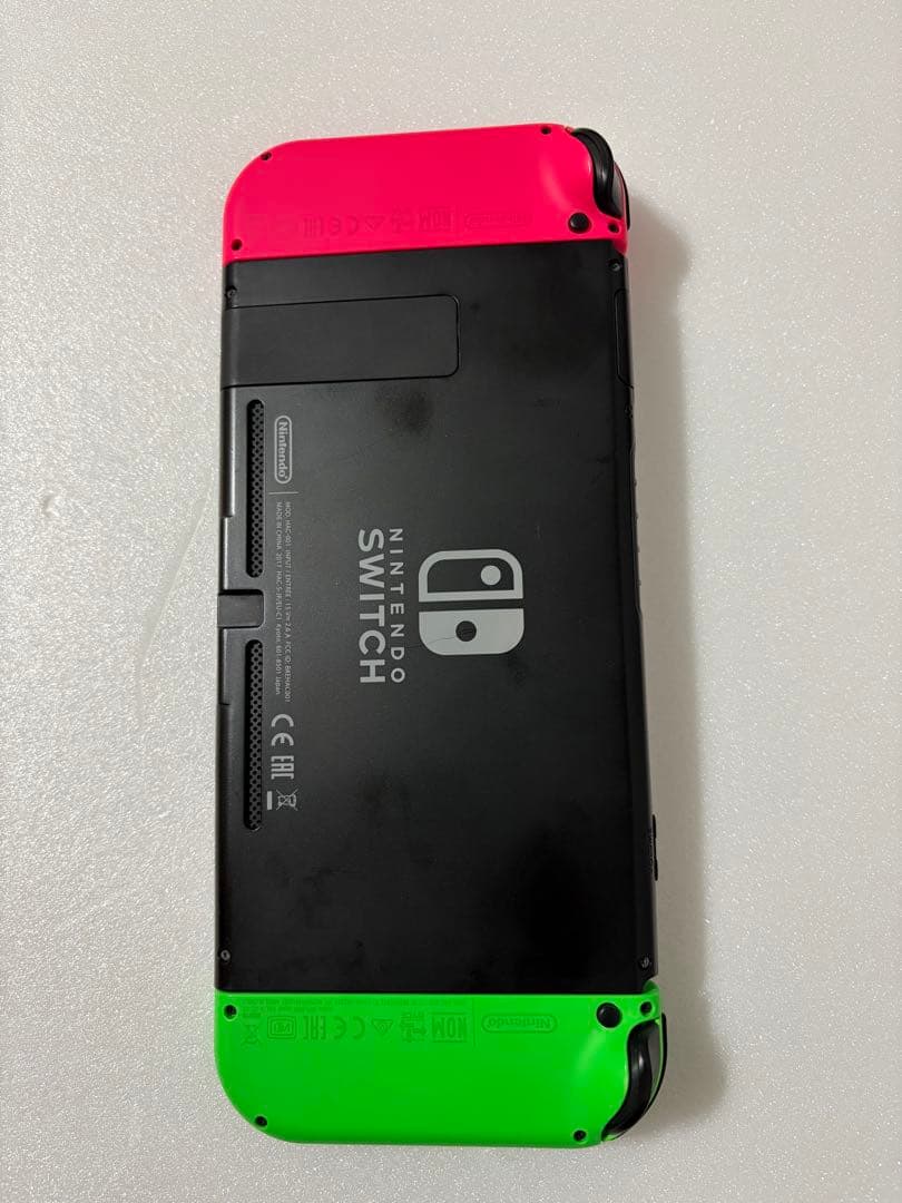 Nintendo Switch 本体 ピンク×グリーン ドック付き 動作確認済み