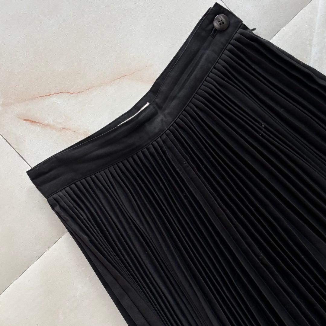 ISSEY MIYAKE プリーツ ロングスカート ブラック S