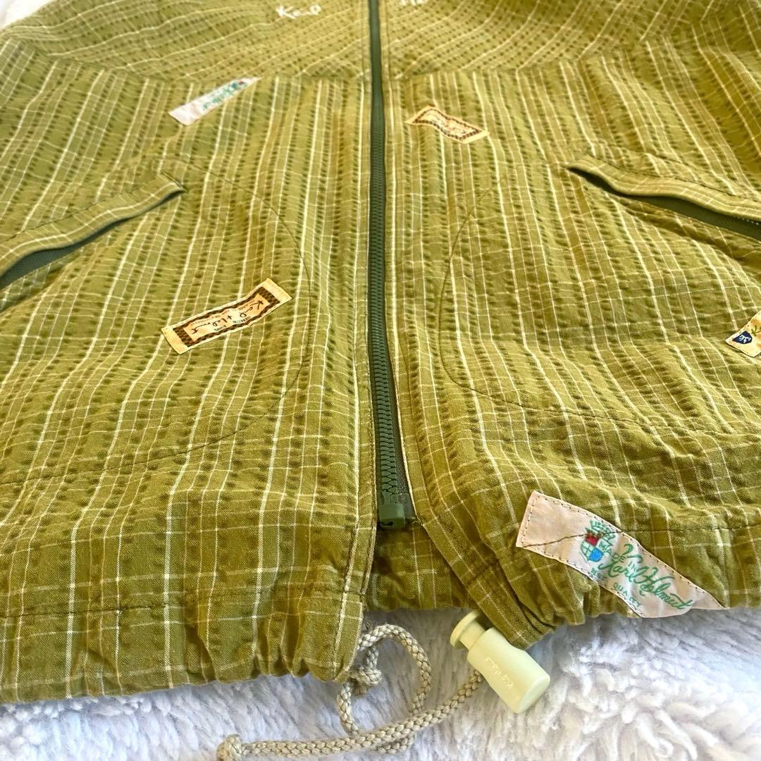 美品✨ カールヘルム ジップアップ パーカー ジャケット シアサッカー生地