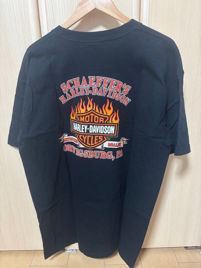 フレイム ファイヤーパターンHARLEY-DAVIDSON XL Tシャツ