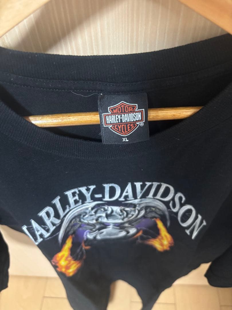 フレイム ファイヤーパターンHARLEY-DAVIDSON XL Tシャツ