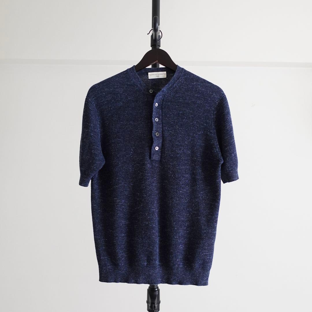 【イタリア製】FILIPPO DE LAURENTIIS ヘンリーネックTシャツ