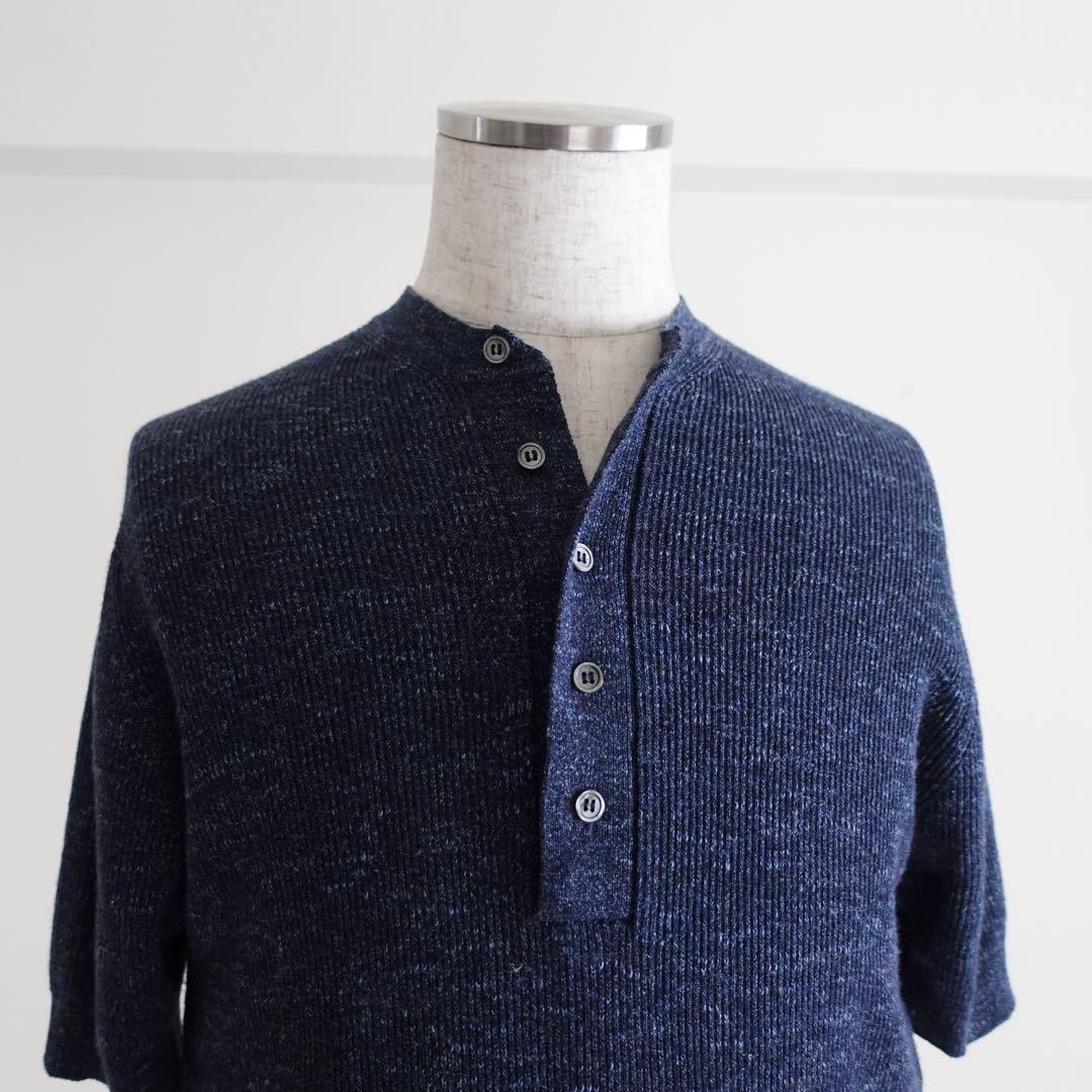 【イタリア製】FILIPPO DE LAURENTIIS ヘンリーネックTシャツ