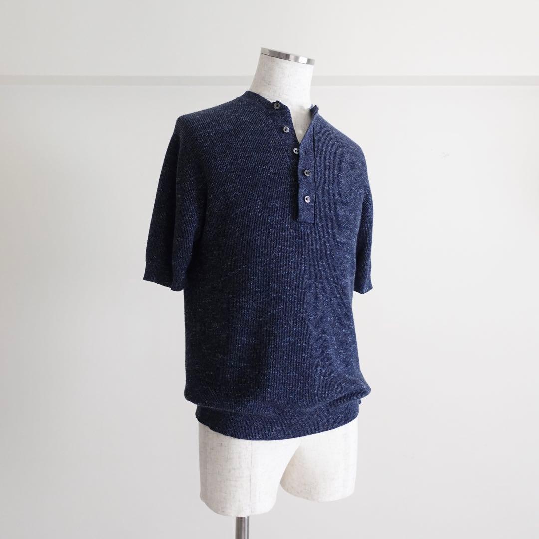 【イタリア製】FILIPPO DE LAURENTIIS ヘンリーネックTシャツ