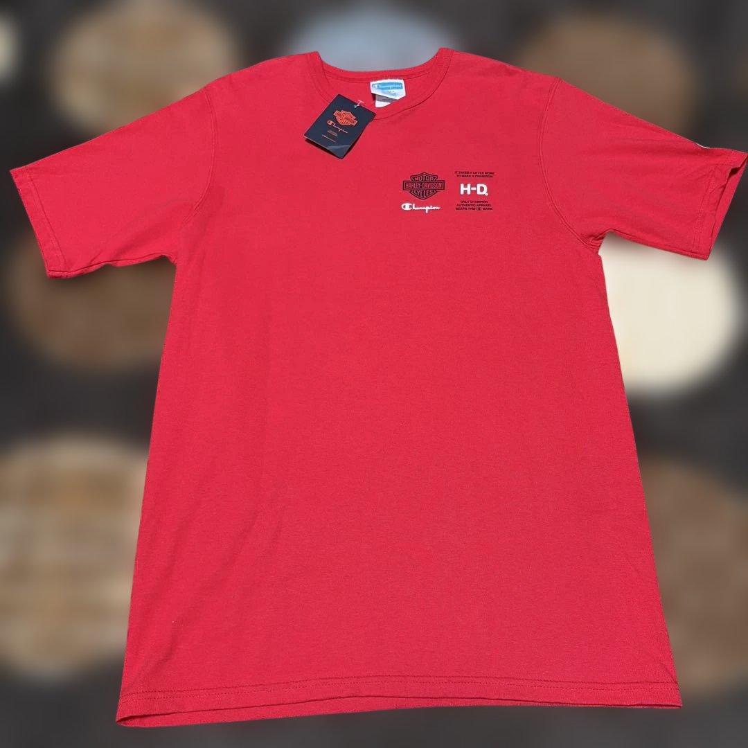 Harley-Davidson Champion Tシャツ 赤 L