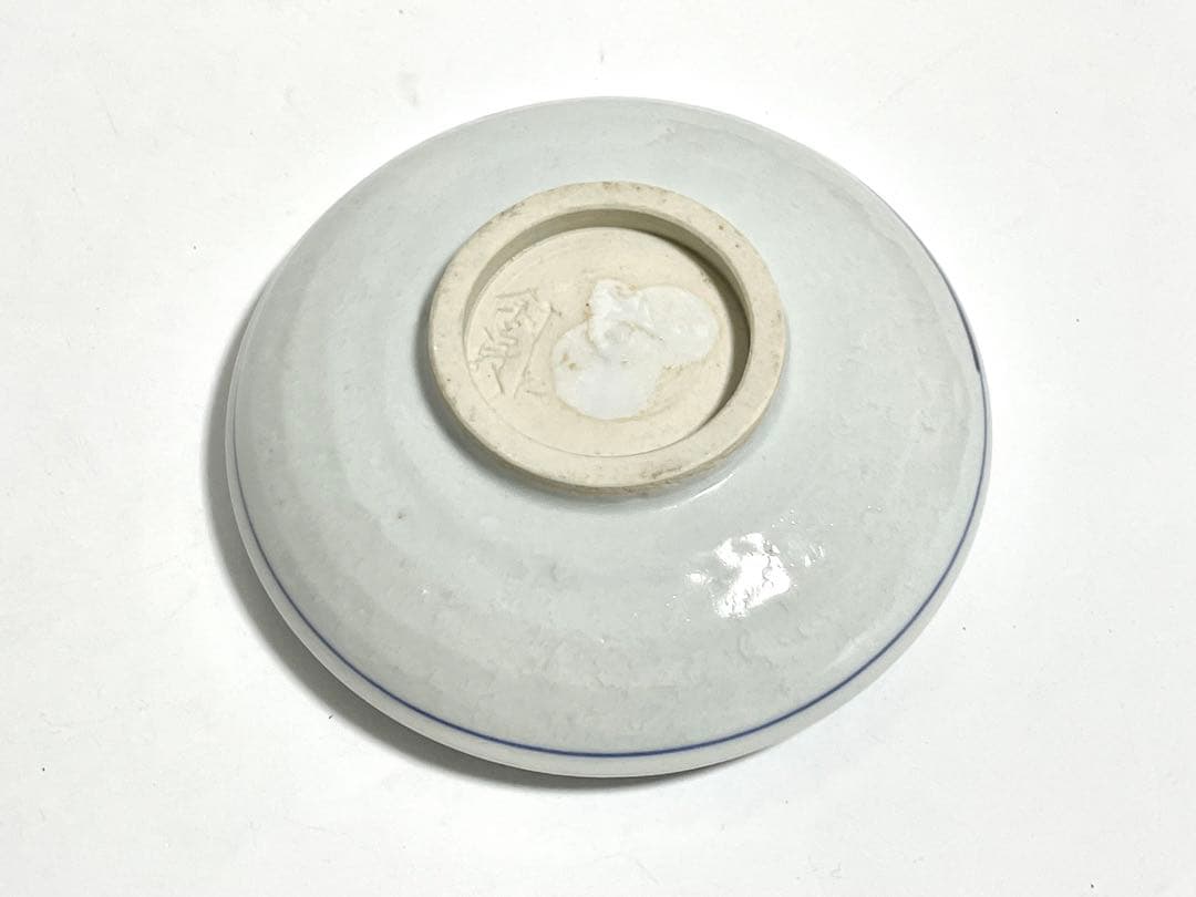 作家物　陶芸家　古余呂技窯　染付山水皿　鉢　丸皿　川瀬竹春　順一　和食器　懐石