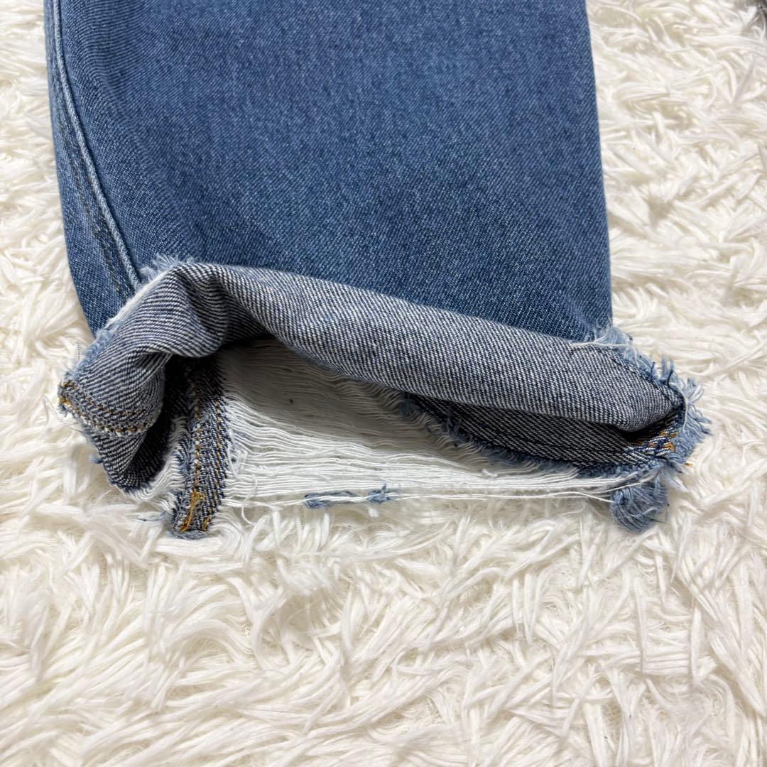 アメリヴィンテージ HEM FRINGE EGG DENIM