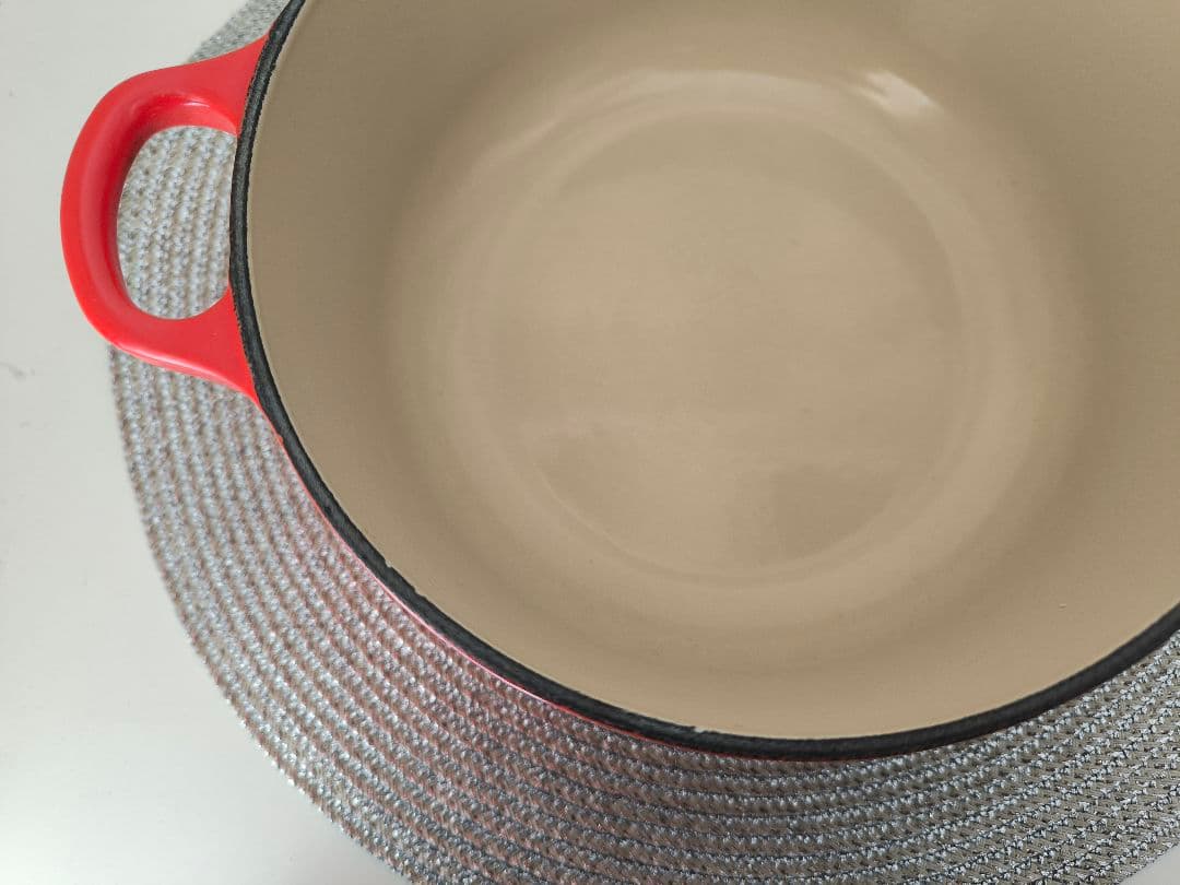 Le Creuset ココットロンド20cm 赤　オレンジ