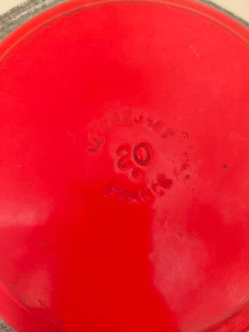 Le Creuset ココットロンド20cm 赤　オレンジ