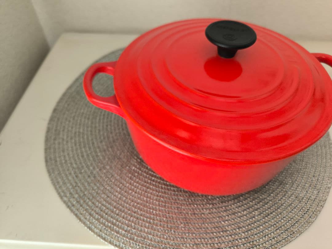 Le Creuset ココットロンド20cm 赤　オレンジ